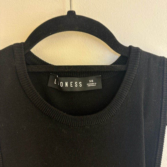 Lioness Black Ruched Mini Dress by - Picture 3 of 4